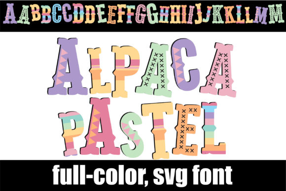 Alpaca Pastel: A Modern Color Font for Creative Branding