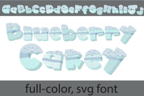 Blueberry Cakey: A Sweet SVG Typeface for Modern Branding