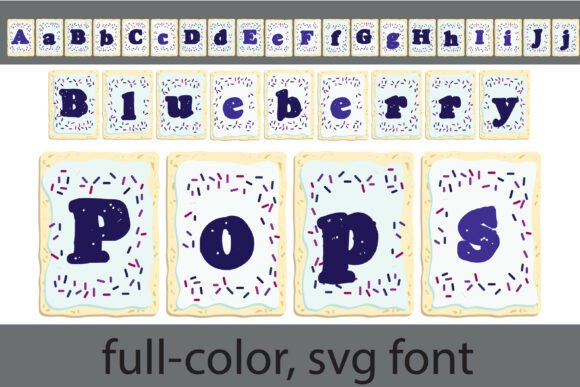 Blueberry Pops: Nostalgic Typography for Modern Branding