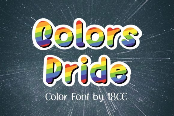 Colors Pride: A Vibrant Font for Dynamic Design Projects