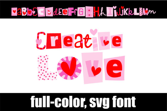 Creative Love: A Dynamic Color Font for Modern Design