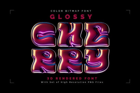 Discover Glossy Cherry: A Modern 3D Font for Impactful Design