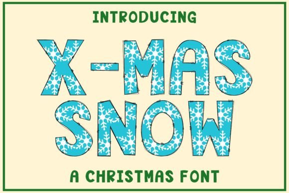Embrace the Season: Design with X-mas Snow Typography