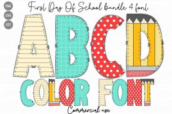 First Day of School: A Bold Typography Choice