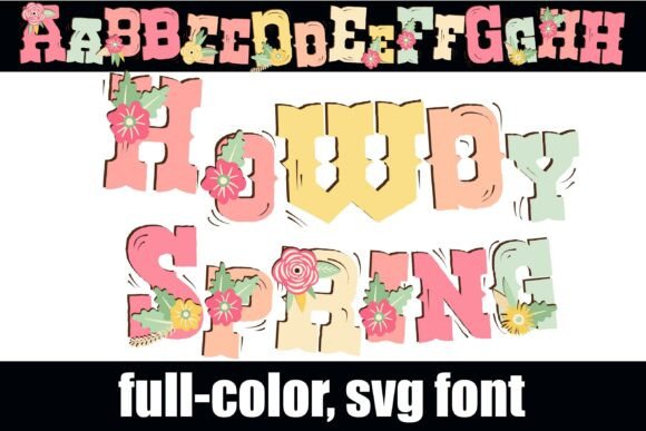 Howdy Spring: A Vibrant Typeface for Country-Chic Design