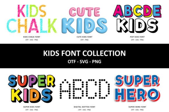 Kids Collection: A Versatile Font Bundle for Creative Projects