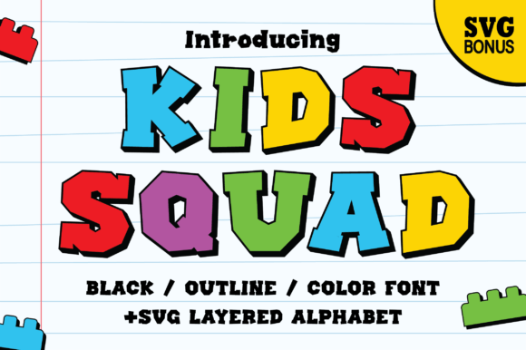 Kids Squad: Elevate Your Designs with Playful Typography