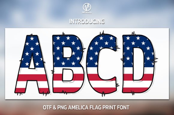 Love Amelica: A Patriotic Color Font for Vibrant Designs