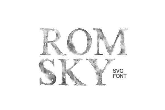 Romsky Watercolor: A Unique SVG Font for Artistic Design