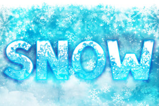 Snow Family: A Frosty Font for Winter Design Projects