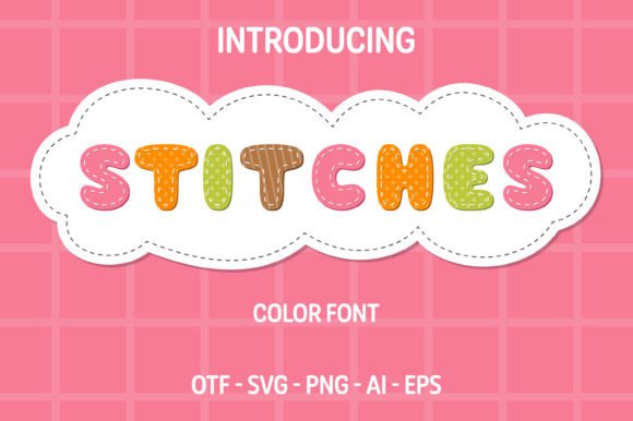 Stitches: A Handcrafted Font for Authentic Design