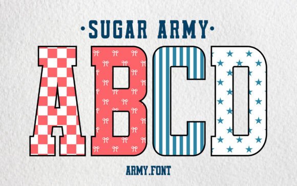 Sugar Army: The College Font with a Modern Edge