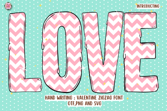 Valentine Zigzag: A Dynamic Font for Romantic Design